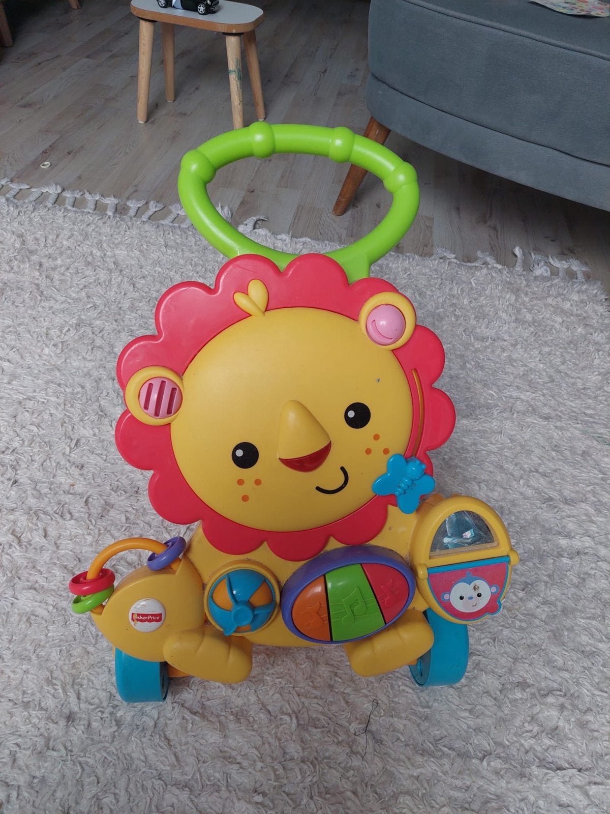 Fisher-Price Leeuw Loopwagen - Zo goed als nieuw, Ophalen of Verzenden, Zo goed als nieuw, Overige typen, Met licht