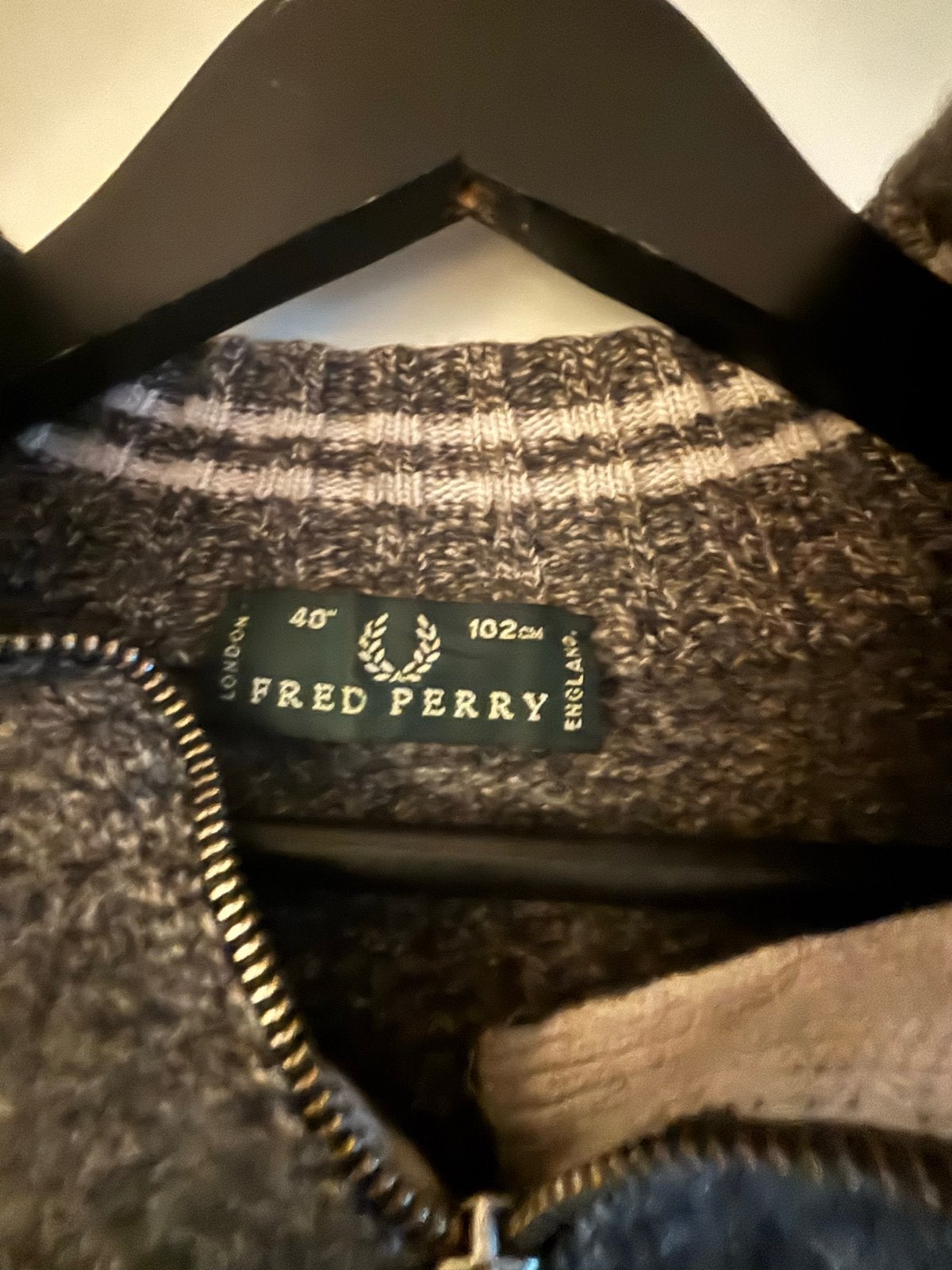 Fred Perry Trui met rits - Maat M, Verzenden, Gedragen, Maat 48/50 (M), Grijs