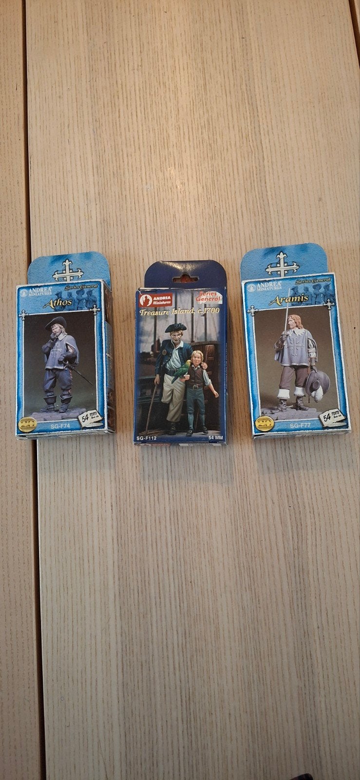 Andrea Miniatures 54mm figuren., Ophalen of Verzenden, Nieuw, Groter dan 1:35, Figuur of Figuren