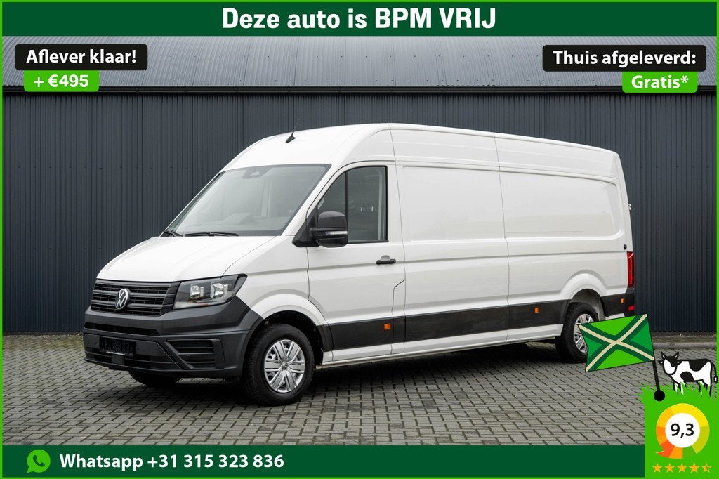 Volkswagen Crafter 2.0 TDI L4H3 | Facelift | Automaat | Carp, Auto's, Bestelauto's, Stof, Gebruikt, Zwart, 4 cilinders
