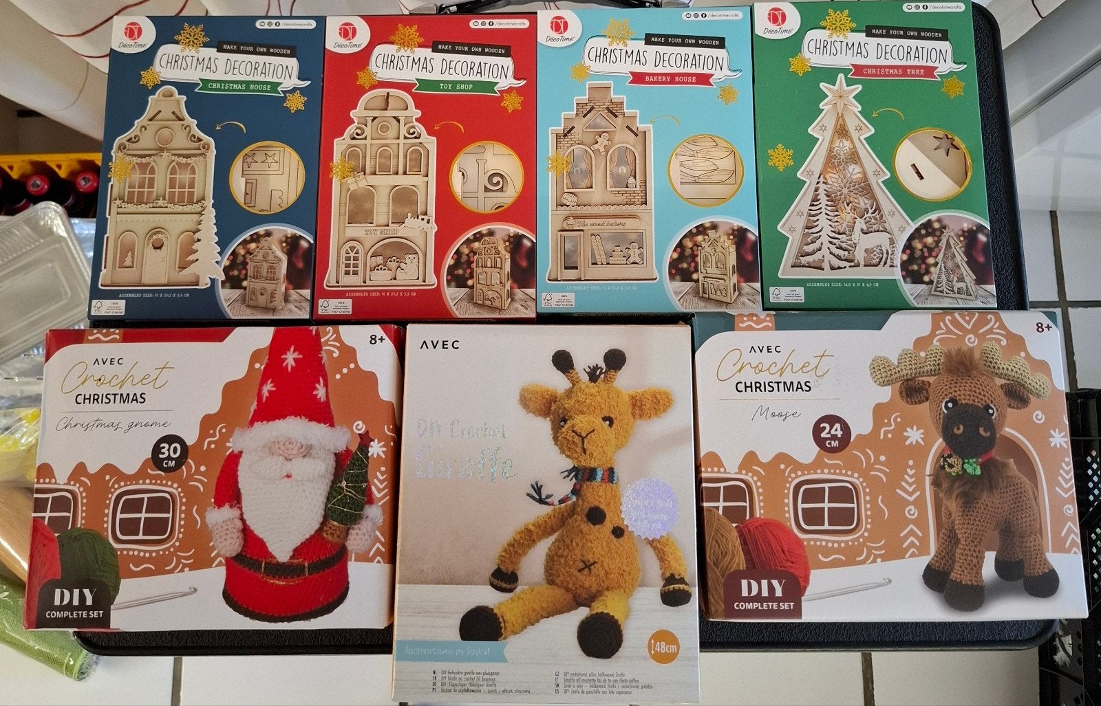 Kerst knutselpakketten en haakpakketten - DIY plezier!, Hobby en Vrije tijd, Ophalen, Nieuw, Kerstmis, Knutselset