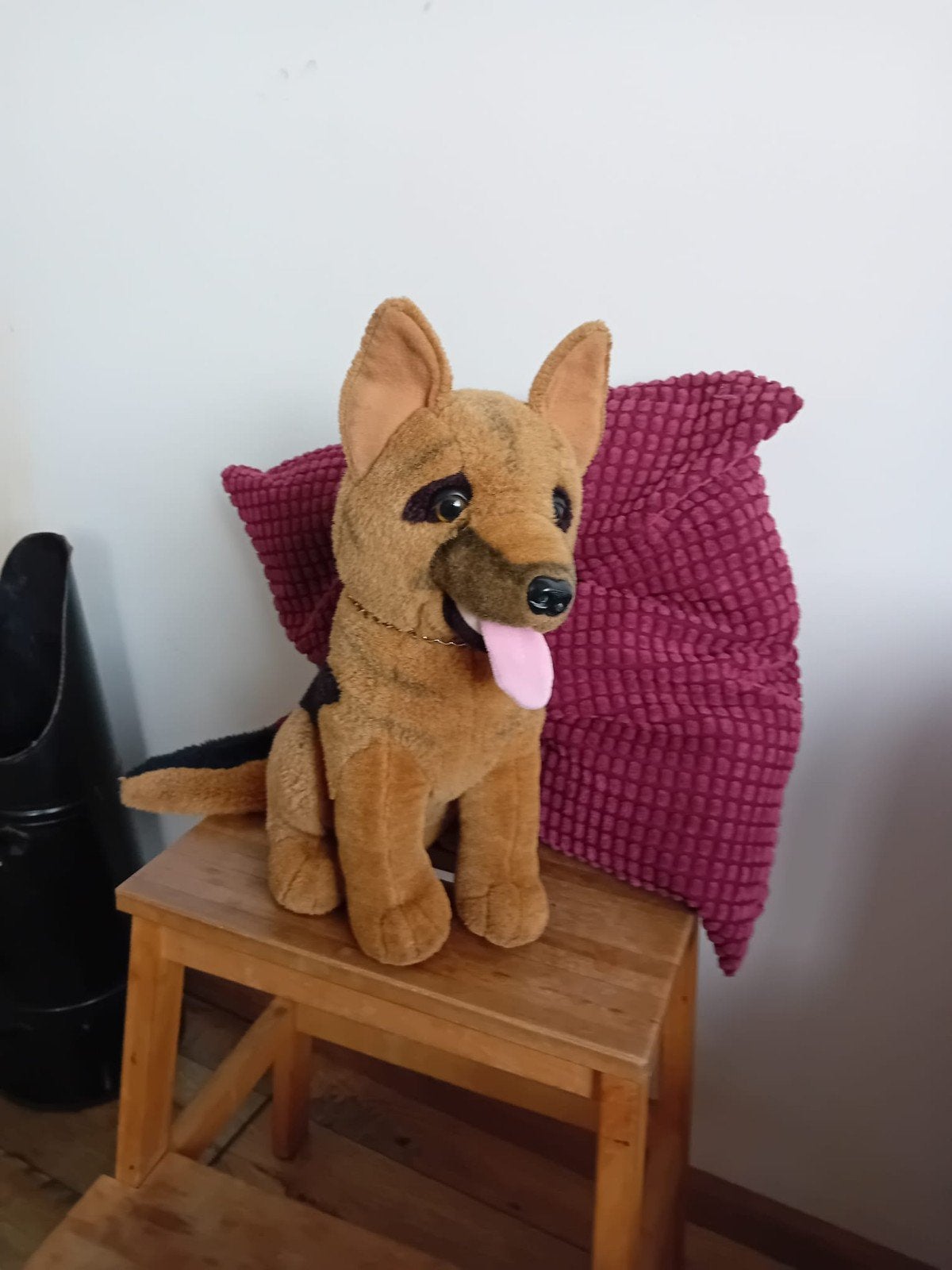 Originele Knuffelhond Duitse Herder - Come Saris Rex, Overige merken, Zo goed als nieuw, Middelgroot (20 tot 80 cm), Bruin