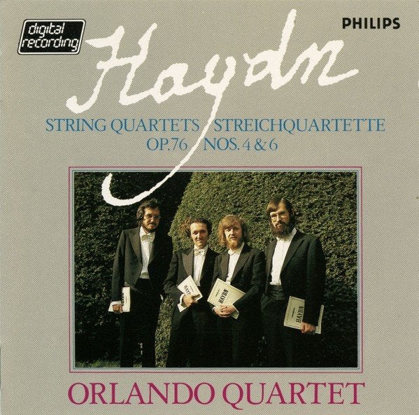 HAYDN String quartets op. 76 CD ORLANDO QUARTET PHILIPS, Ophalen of Verzenden, Classicisme, Gebruikt, Kamermuziek