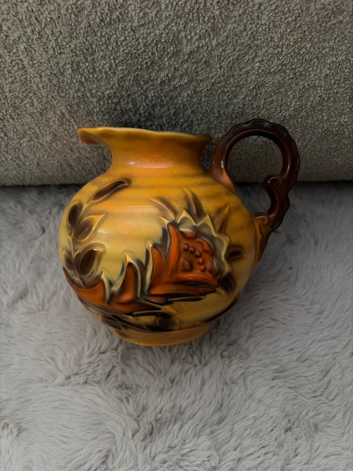 Art Deco Mosa kan met Bladmotief, Verzenden