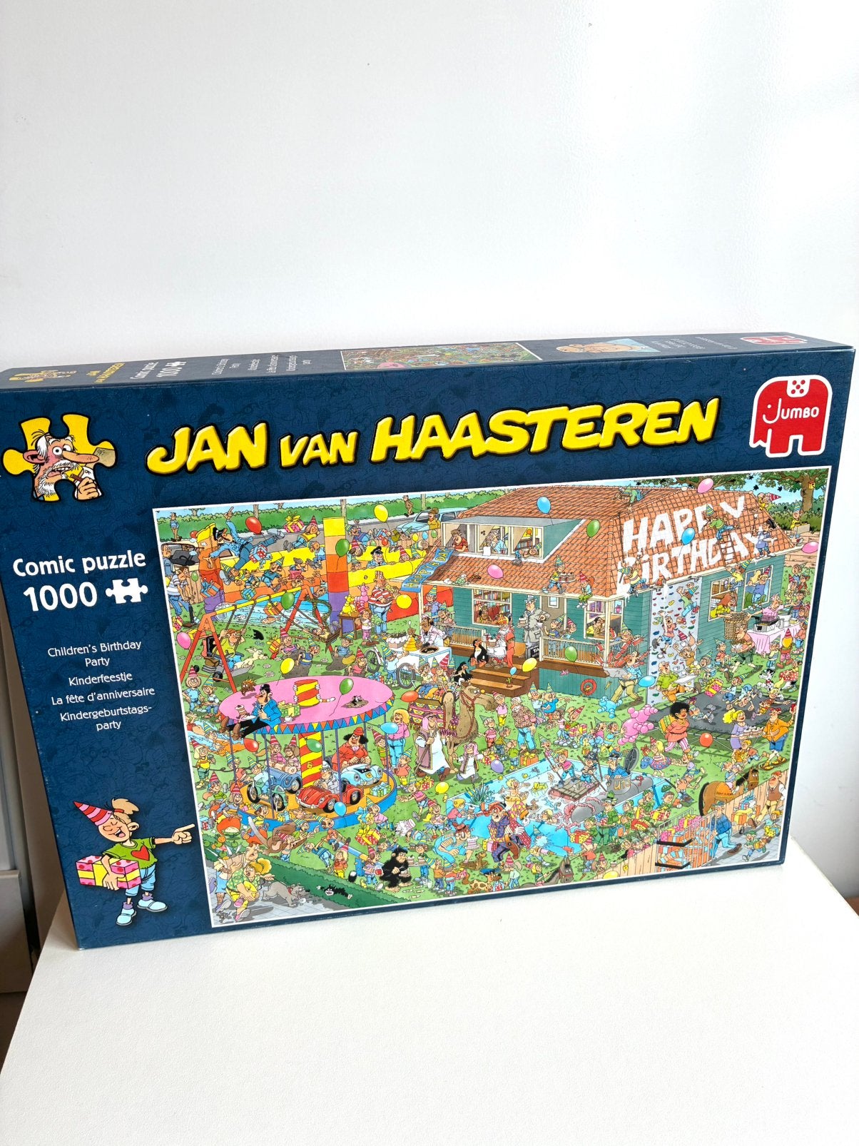 Prachtige Jan van Haasteren ‘Kinderfeestje’ puzzel, Ophalen of Verzenden, 500 t/m 1500 stukjes, Zo goed als nieuw, Legpuzzel