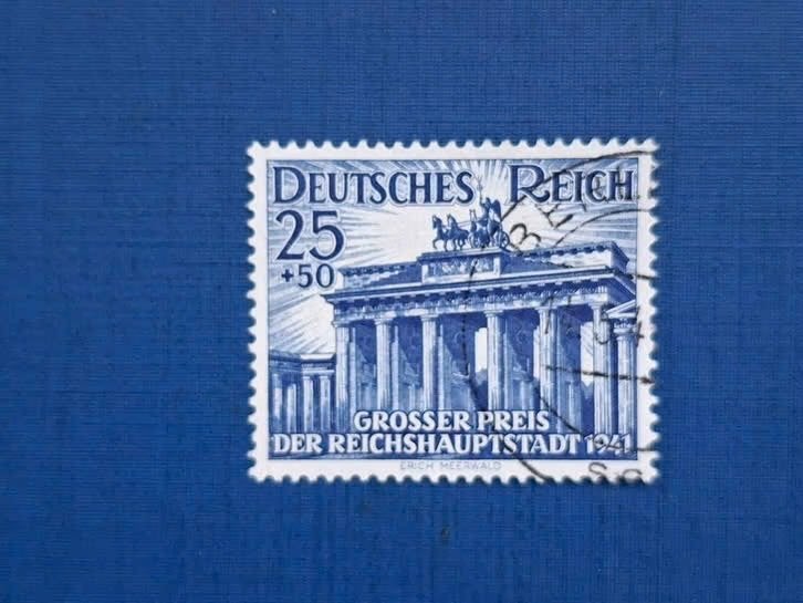 Postzegel Duitse Rijk 1941 Draverij Berlijn 28-08, Ophalen of Verzenden, Duitse Keizerrijk, Gestempeld