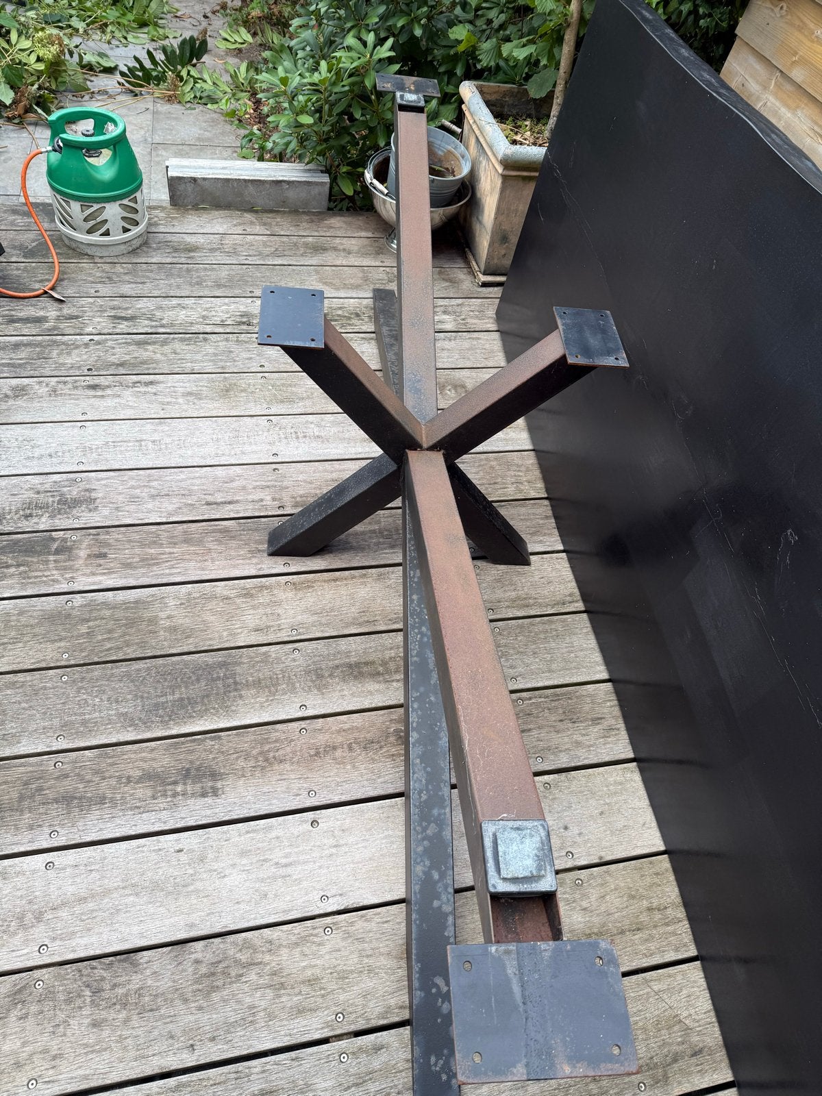 Kruispoot/Spinpoot Tafelpoot voor grote tafel (240cm+), Tafelpoot, Gebruikt, 200 cm of meer, Ophalen of Verzenden
