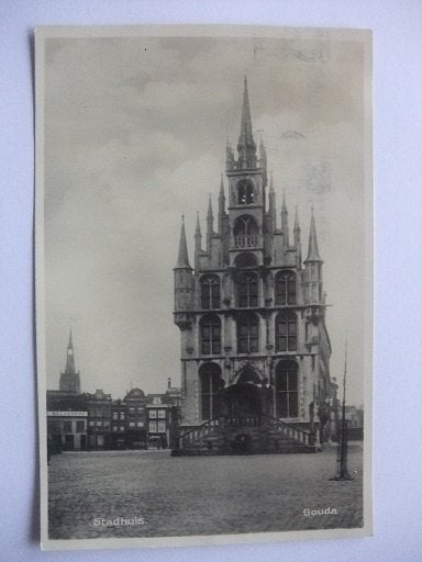 P281 Gouda - Stadhuis - 1932, Verzenden, 1920 tot 1940, Gelopen, Zuid-Holland