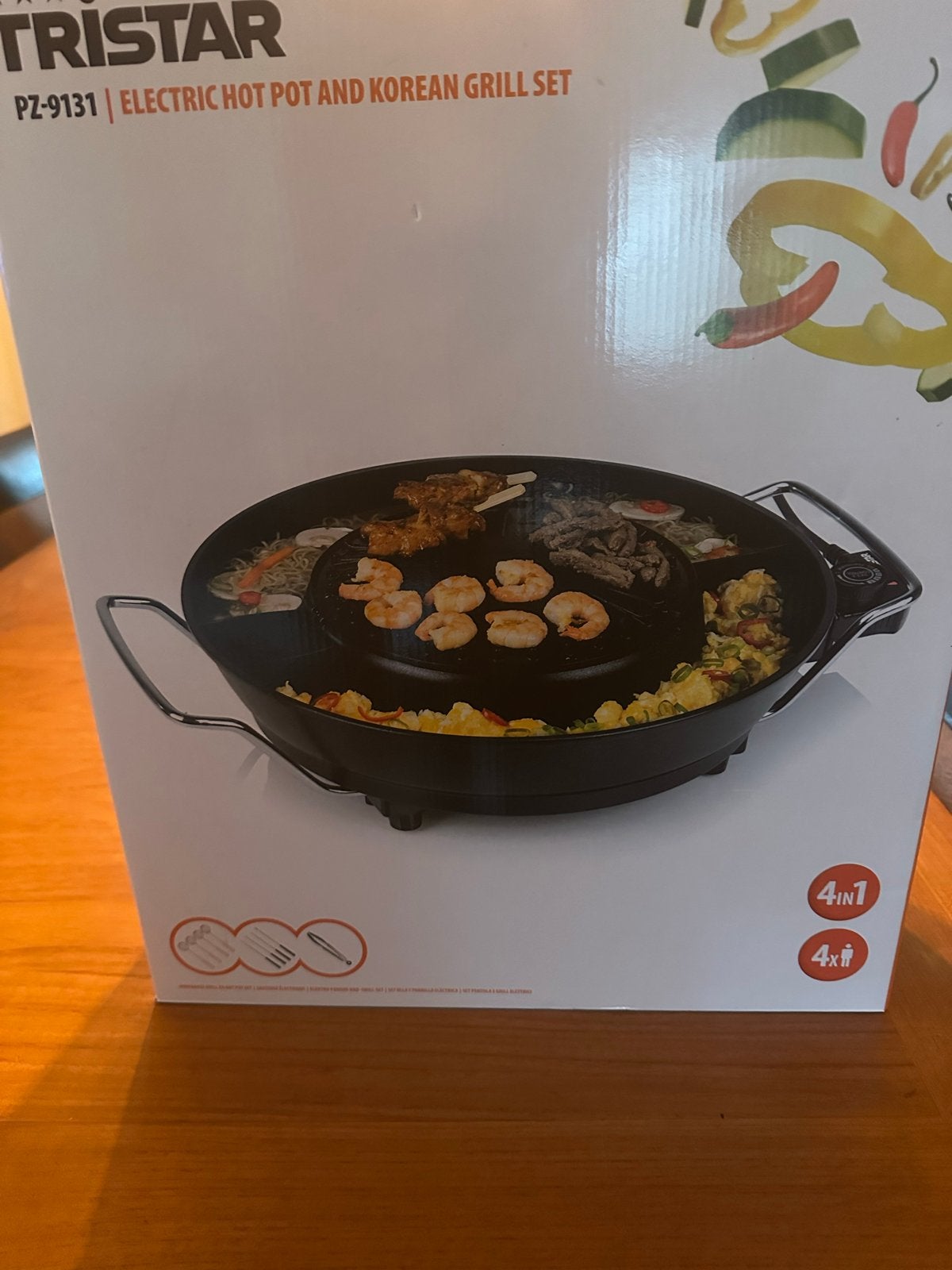 Tristar PZ-9131 Elektrische Hot Pot en Koreaanse Grill Set, Ophalen, Nieuw, Tafelgrill