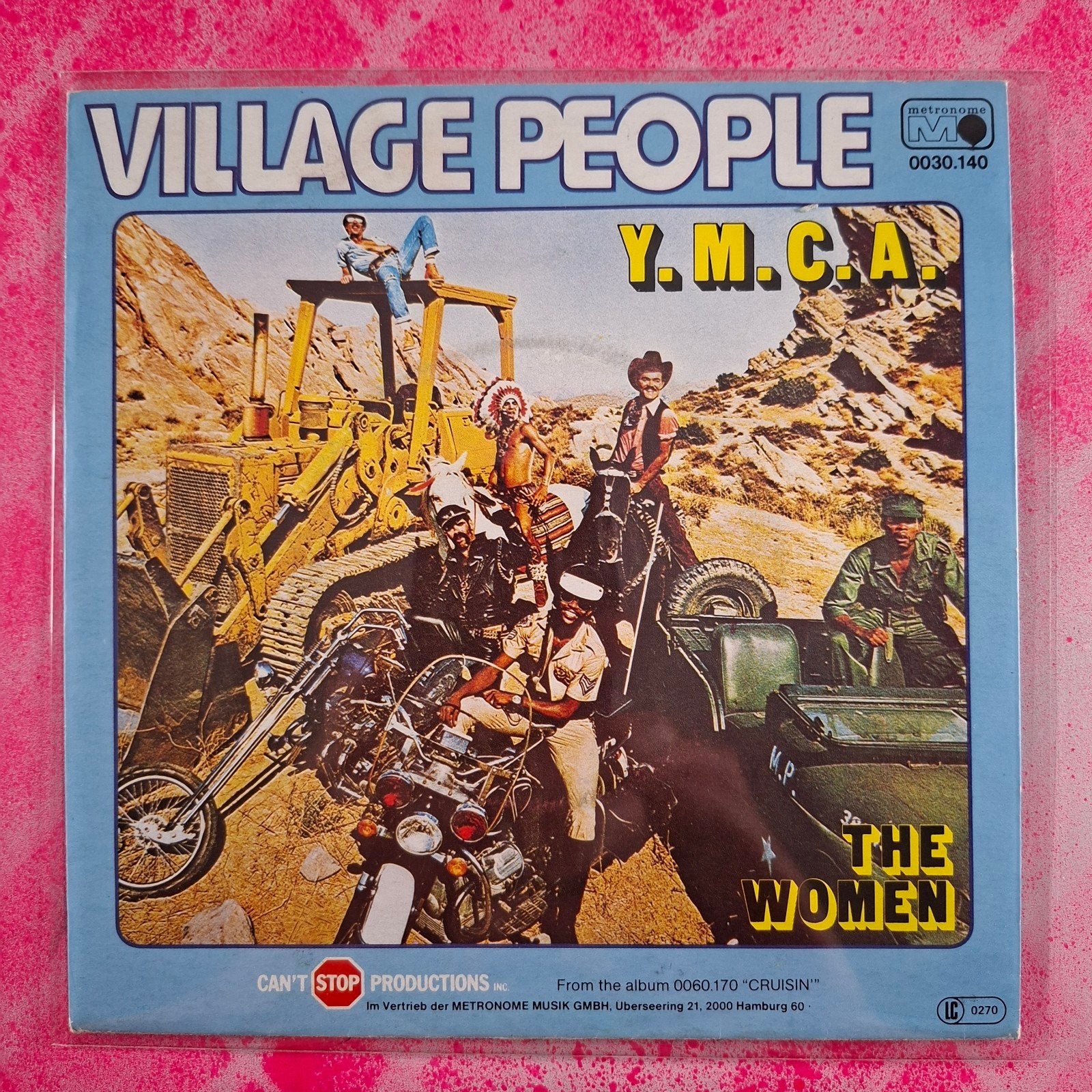Village People YMCA single, 7 inch, Zo goed als nieuw, Pop, Overige typen