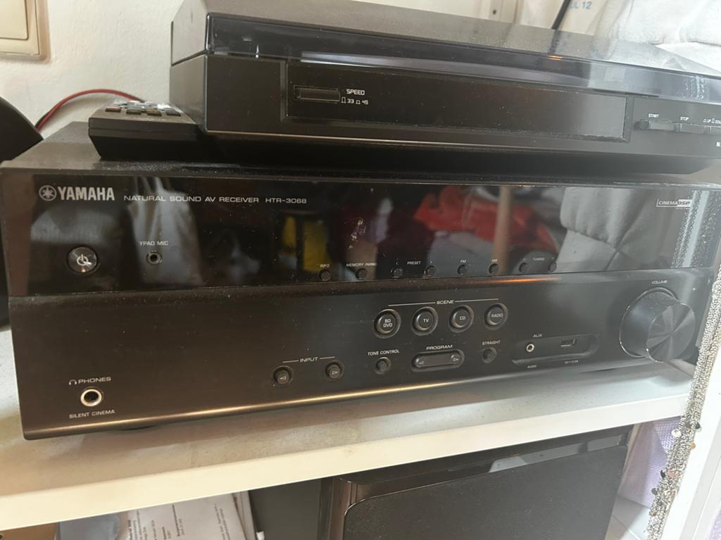 Yamaha HTR-3068 versterker, Ophalen, Zo goed als nieuw, 120 watt of meer, Yamaha
