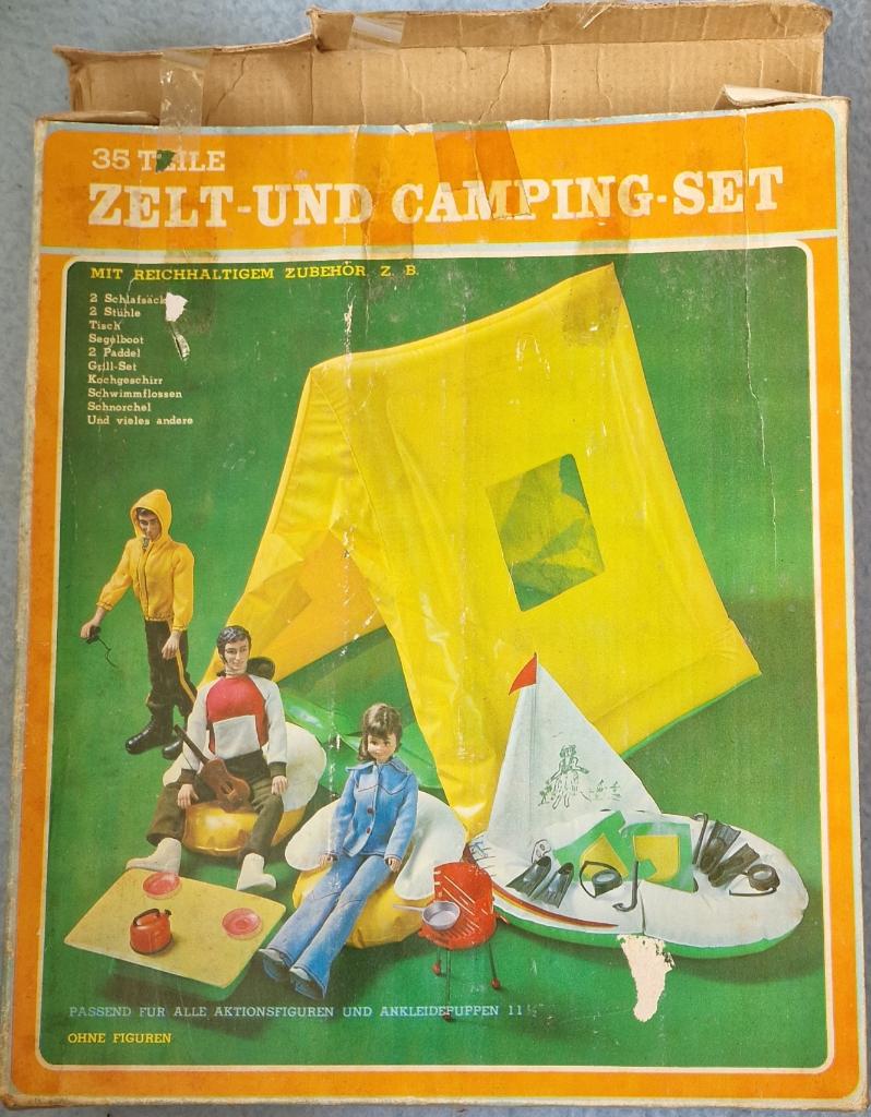 Zeldzame Mattel Camping-Set (1975) voor Big Jim / Ken, Ophalen of Verzenden, Gebruikt, Accessoires