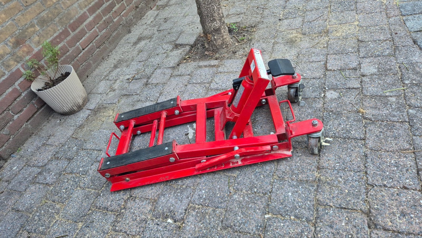 Motorcycle Jack - Hydraulische Hefbrug 3 Ton, Motoren, Ophalen, Gebruikt