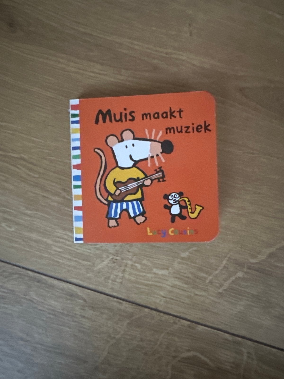 Muis maakt muziek - Lucy Cousins - Kartonboekje, Boeken, Ophalen of Verzenden, Zo goed als nieuw, 0 tot 6 maanden