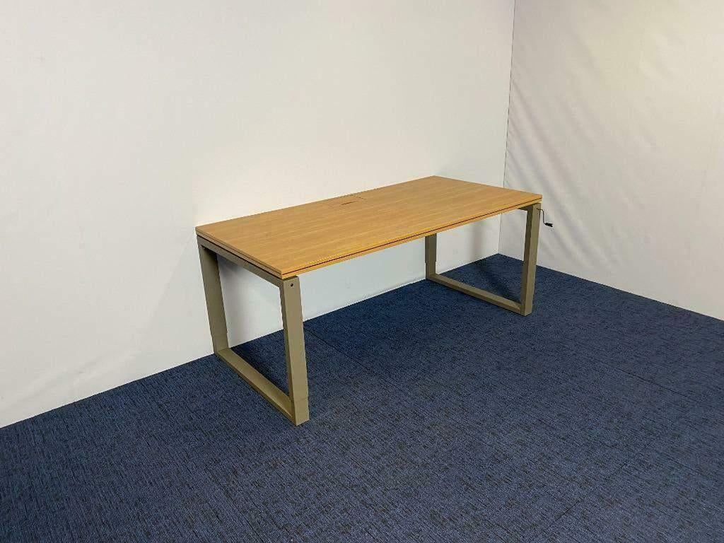 6 x Bureau Ahrend (directie - slinger), bamboe, 180 x 90 cm., Huis en Inrichting, Bureaus, Ophalen, 90 cm, Gebruikt, 180 cm