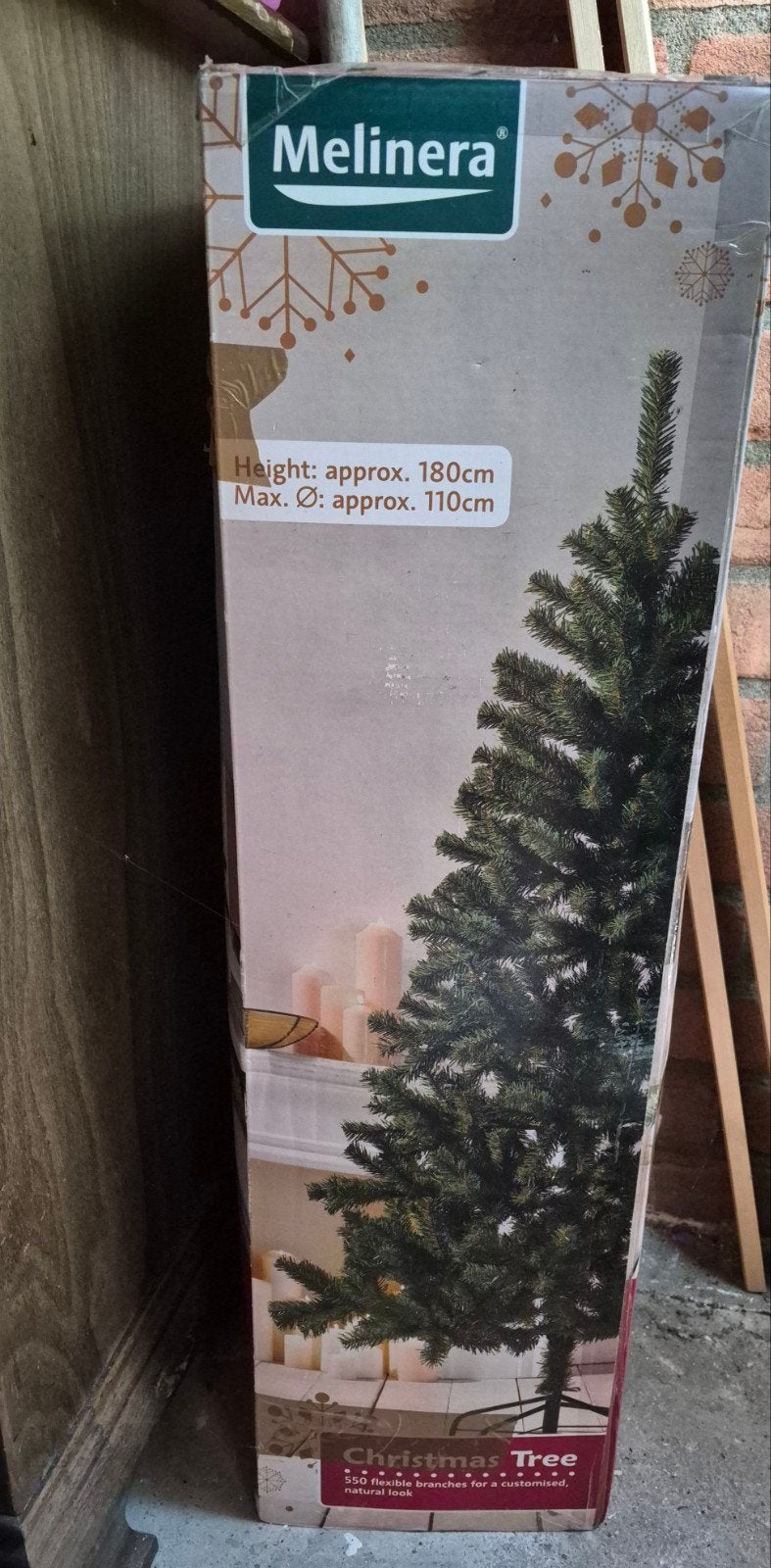 Melinera kunstkerstboom 180 cm, Ophalen of Verzenden