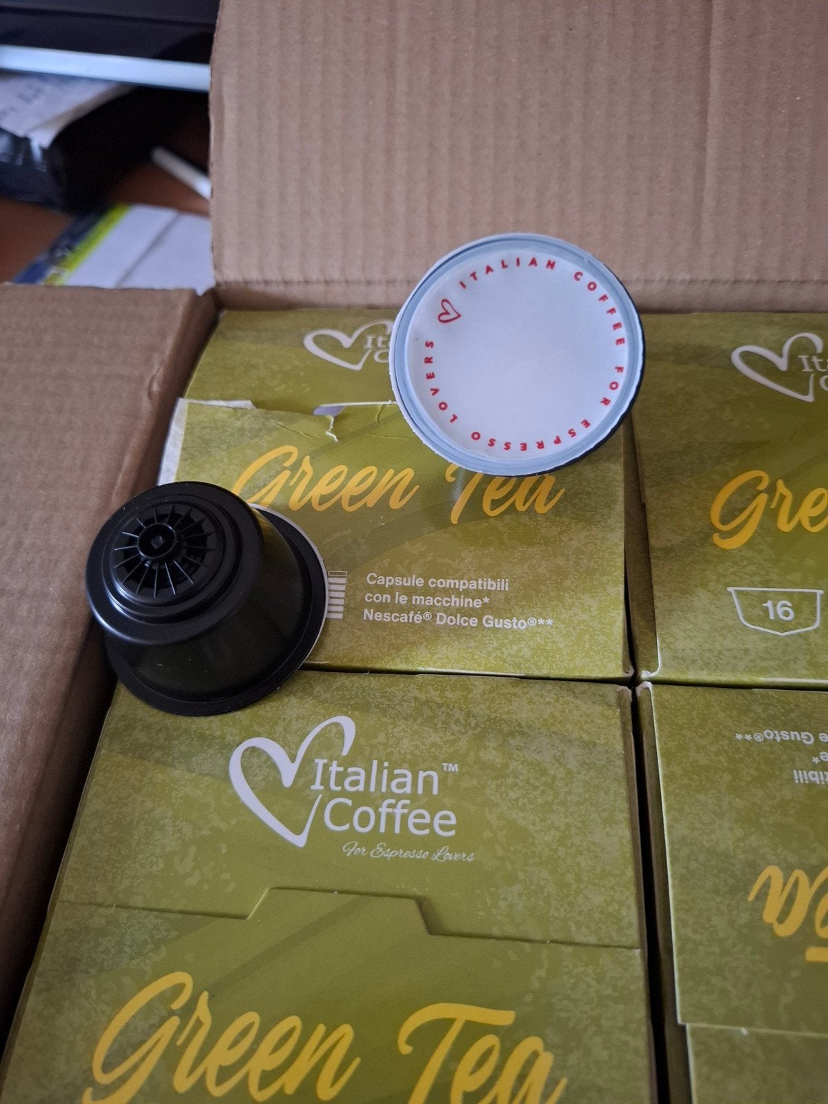 green tea  cupjes voor koffiezetapparaat