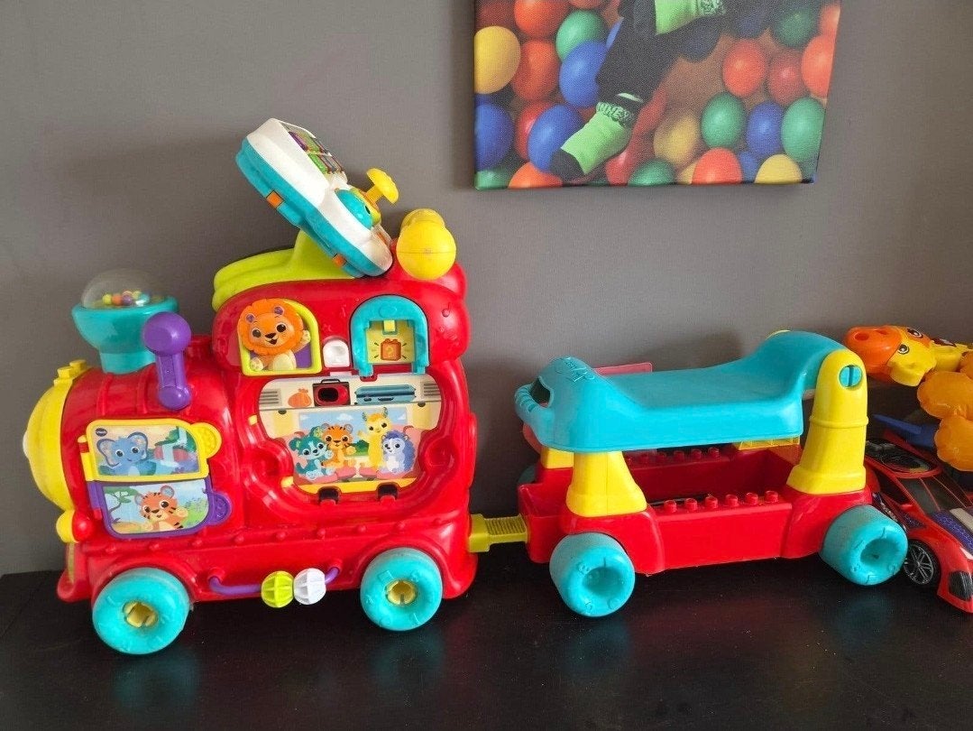 VTech Rij & Leer Letterlocomotief - Interactieve Trein, Ophalen