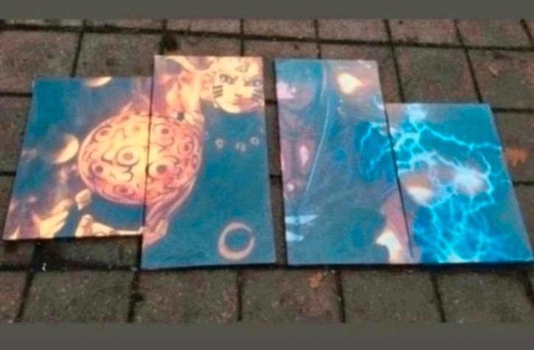 Nieuwe Naruto Canvas Set - 4 Delig, Ophalen of Verzenden, Nieuw, Print