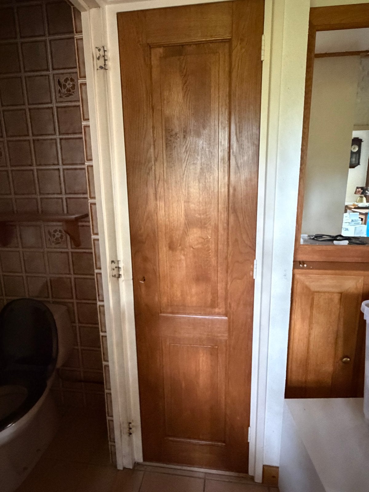 Massief eiken deuren meterkast, Ophalen, Gebruikt, Minder dan 80 cm, Binnendeur