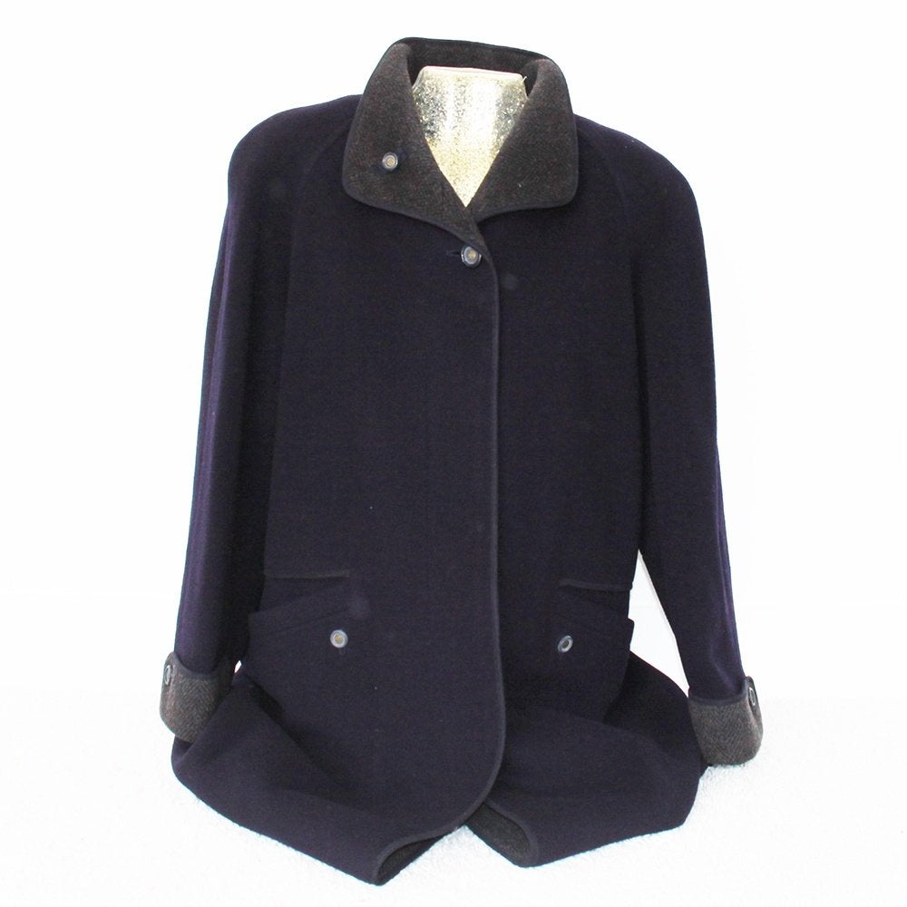 Zeer Mooie Marcona Jas 2 100% Cashmere & Wol (Maat 40) €40,-, Maat 38/40 (M), Blauw, Ophalen of Verzenden, Zo goed als nieuw