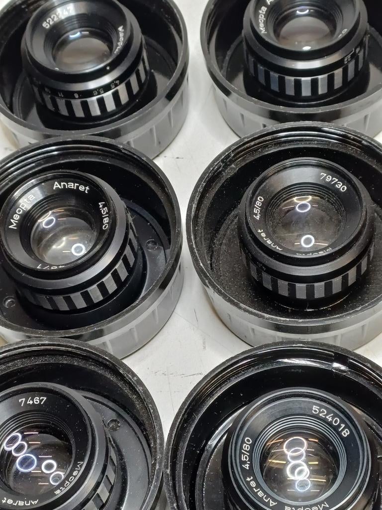 Meopta Anaret 4,5/80 Vergrotings Objectief - 6 Stuks Nieuw, Ophalen of Verzenden
