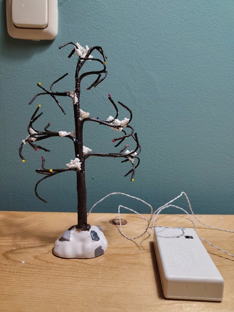 Lemax Snowy Dry Tree Large #44785, Ophalen of Verzenden, Nieuw