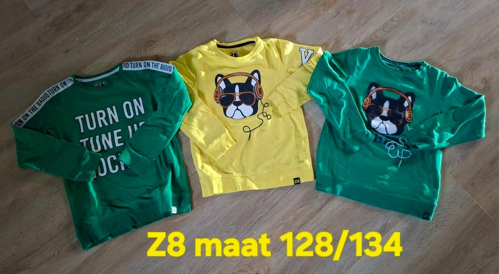 Z8 drie truien maat 128/134 ZGAN!!, Kinderen en Baby's, Ophalen of Verzenden, Zo goed als nieuw, Maat 128