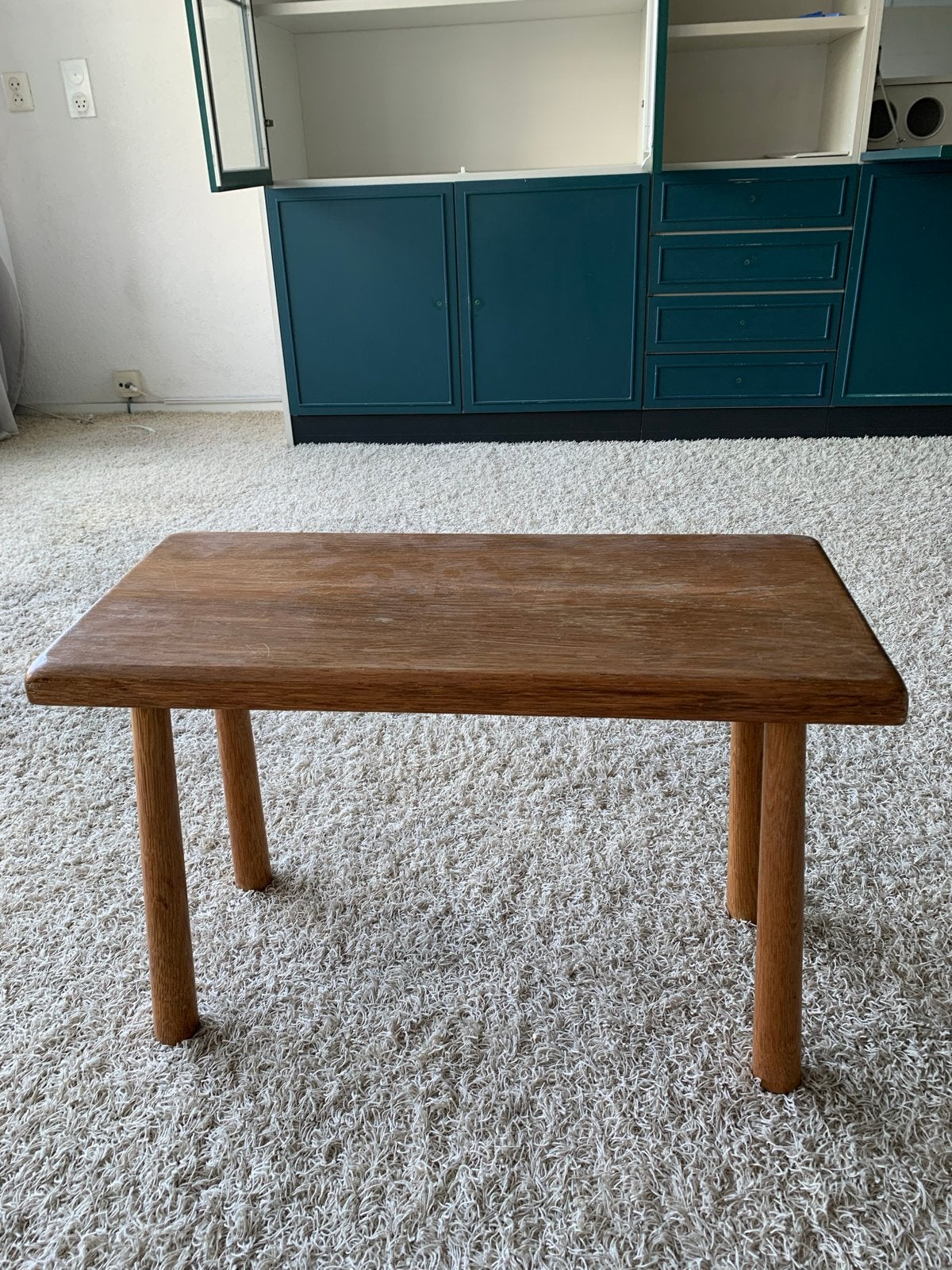 Vintage Eikenhouten Bijzettafel Jaren '70, Ophalen