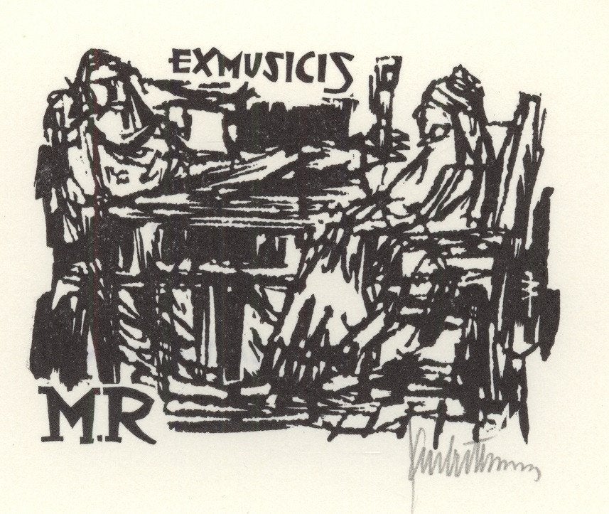 0556 Ex Libris Nederland : Jan Battermann, 1959, Verzenden, Ex libris