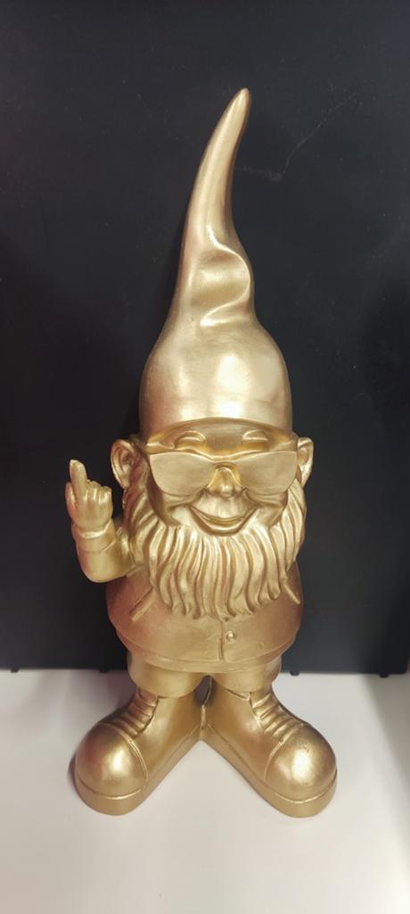 Supergezellige Goudkleurige Kabouter, Verzamelen, Ophalen of Verzenden