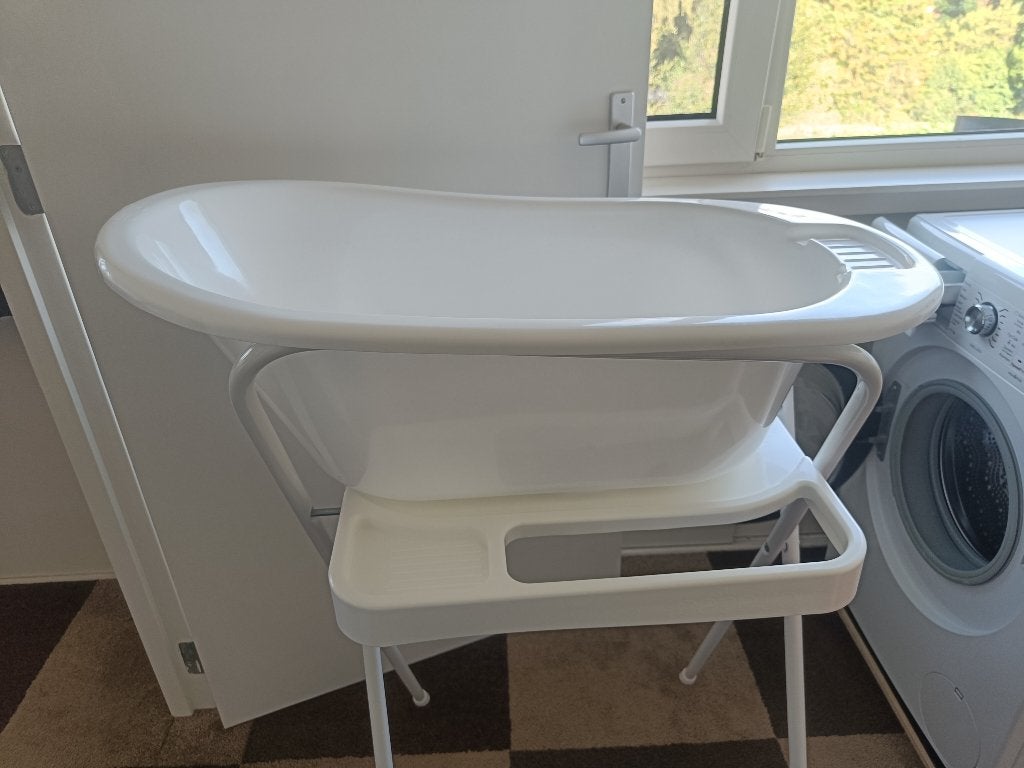 Baby badje met standaard (prenatal), Kinderen en Baby's, Ophalen, Gebruikt, Badje, Prenatal