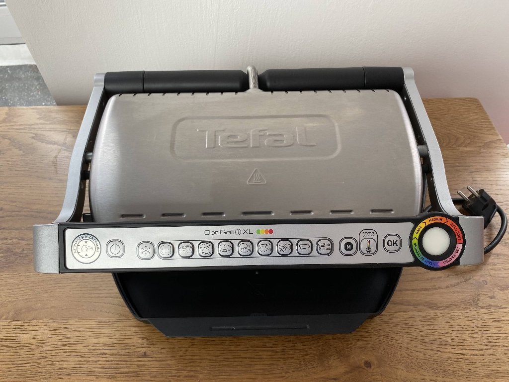 Tefal OptiGrill+ XL Contact Grill, Witgoed en Apparatuur, Ophalen, Uitneembare platen, Zo goed als nieuw