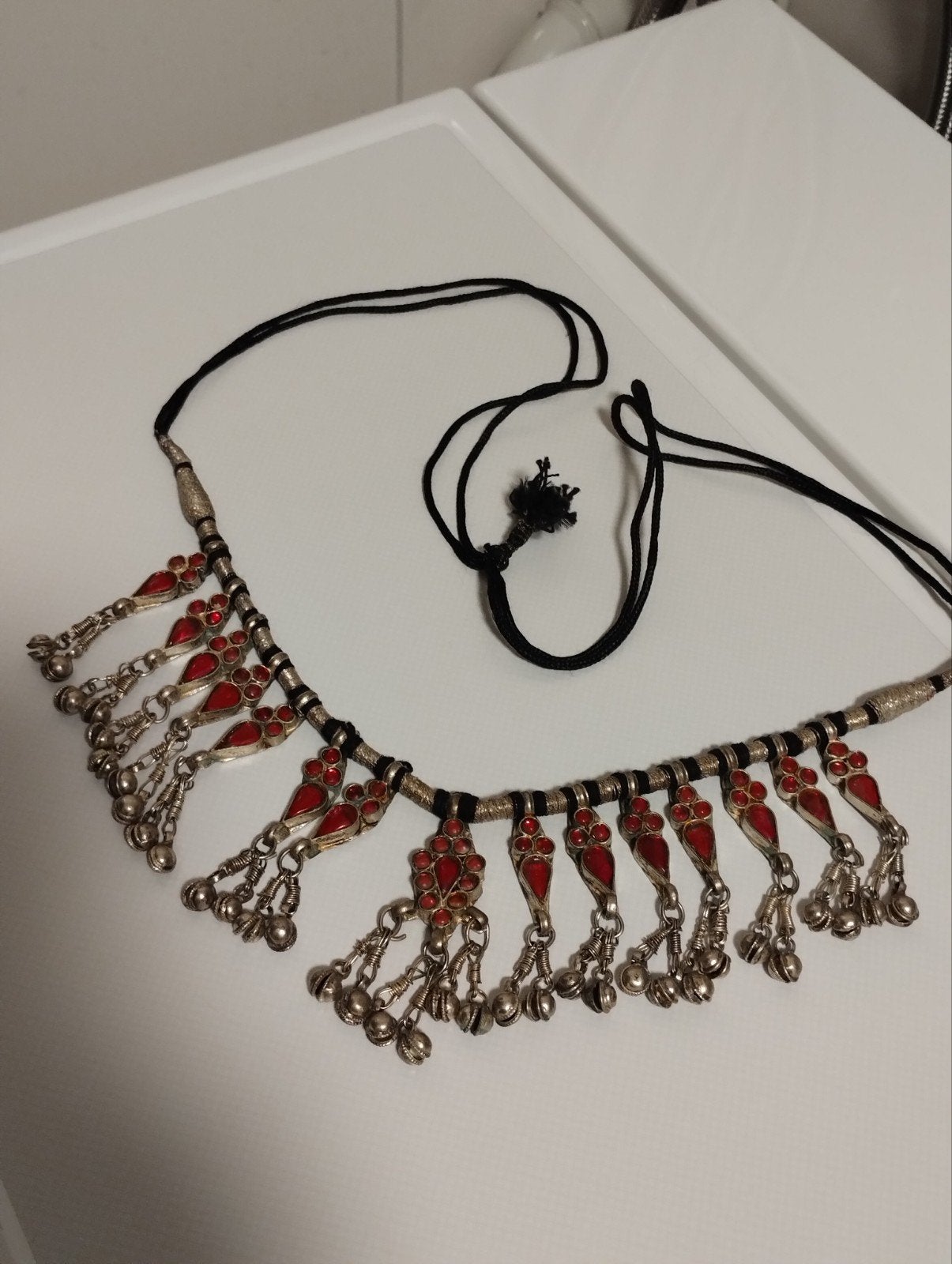 antiek Rajasthan zilveren tribal ketting, Ophalen of Verzenden