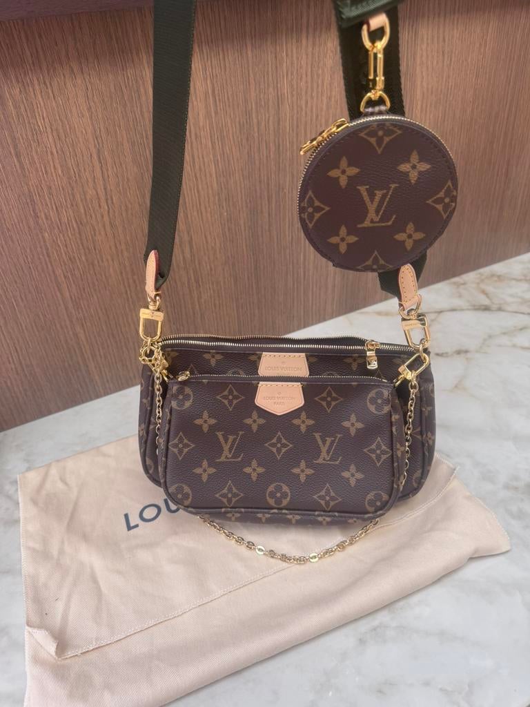 Louis Vuitton multi pochette accesoires, Ophalen, Nieuw, Bruin