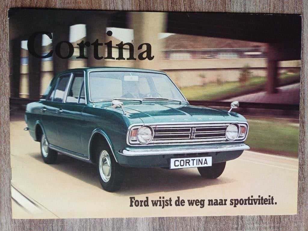 Ford Cortina brochure uit 1968, Ophalen of Verzenden, Zo goed als nieuw, Ford