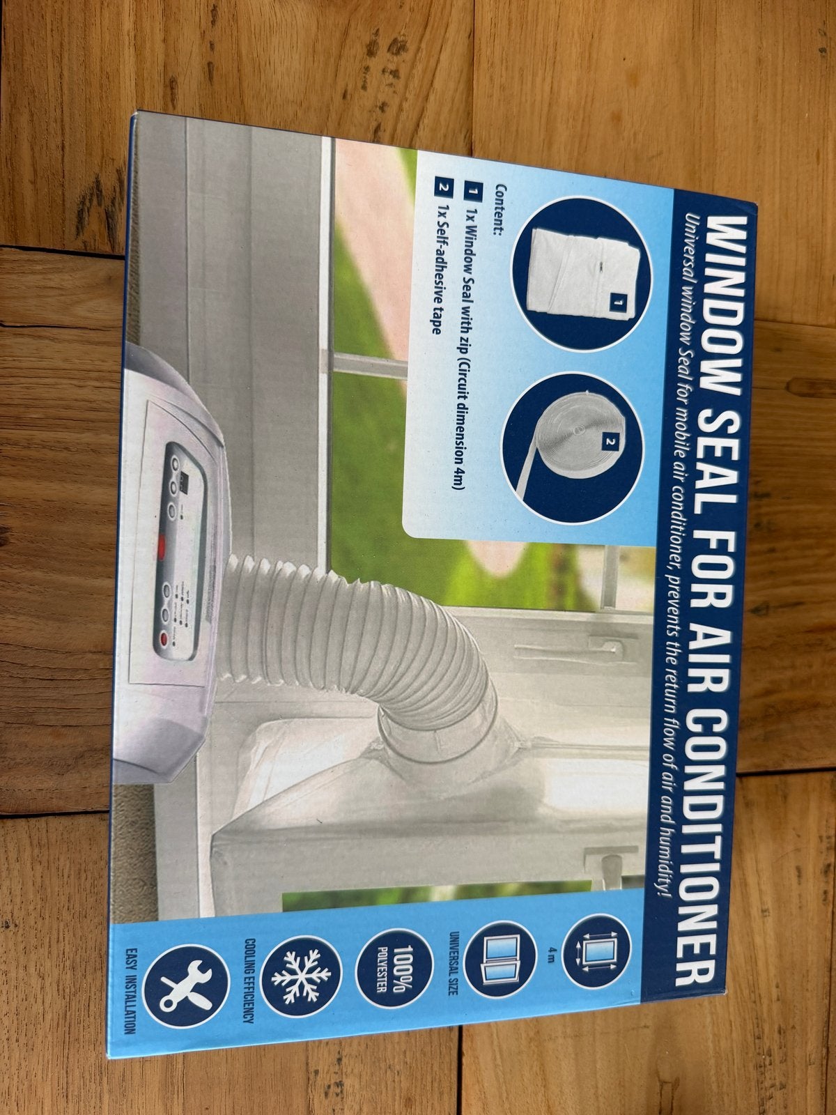 Universele raamafdichting voor mobiele airconditioner (4m), Ophalen of Verzenden, Nieuw, Koelen en Ontvochtigen