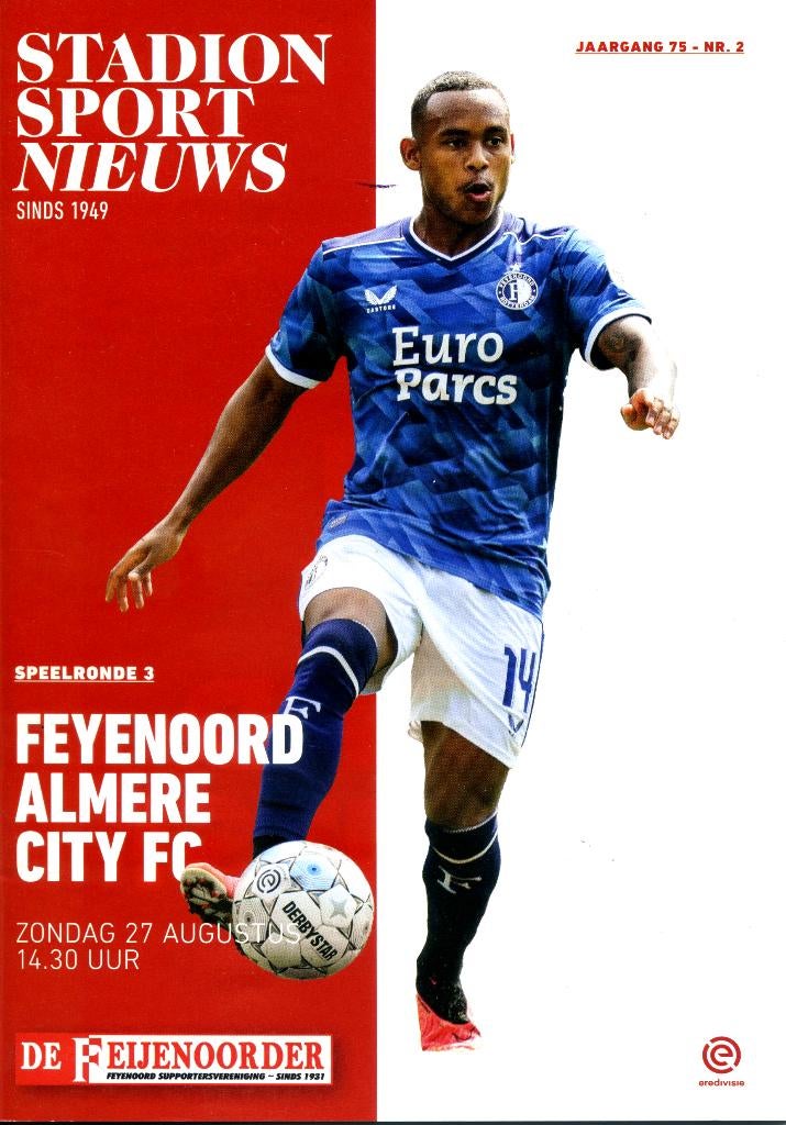 Feyenoord - wedstrijdmagazines 2023-2024, Ophalen of Verzenden, Zo goed als nieuw, Feyenoord, Boek of Tijdschrift