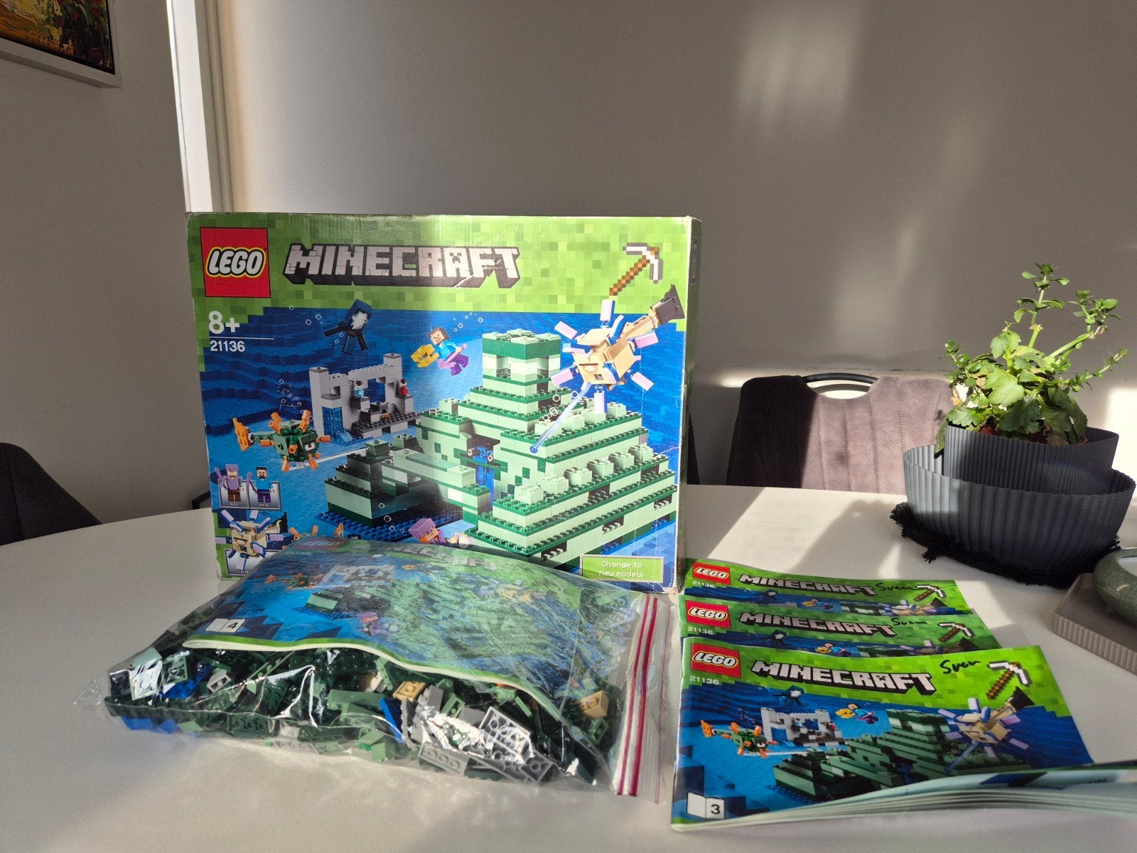 Lego Minecraft 21136 Het Ocean Monument - Zeldzaam, Kinderen en Baby's, Speelgoed | Duplo en Lego, Minecraft, Lego, Ophalen of Verzenden