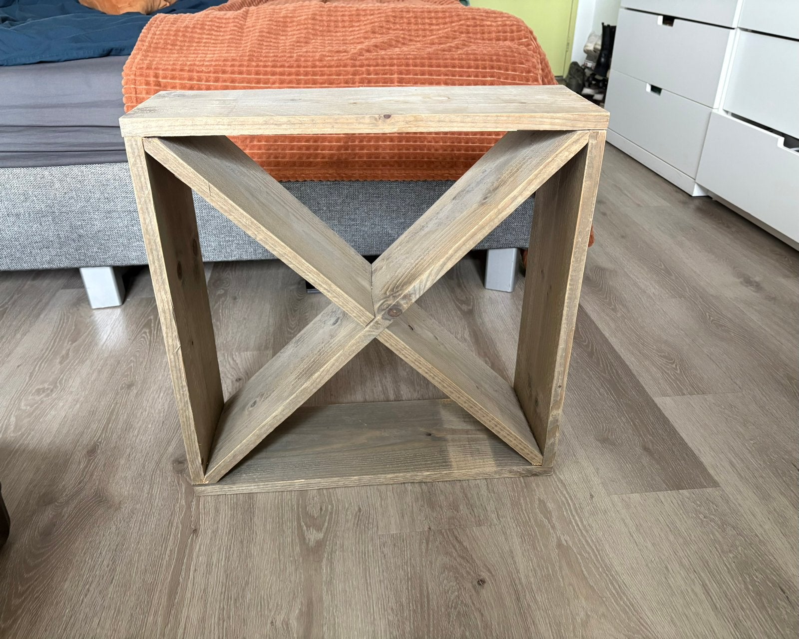 Wijnkast, Huis en Inrichting, Woonaccessoires | Wijnrekken, Ophalen, Zo goed als nieuw, Hout, Minder dan 5 flessen