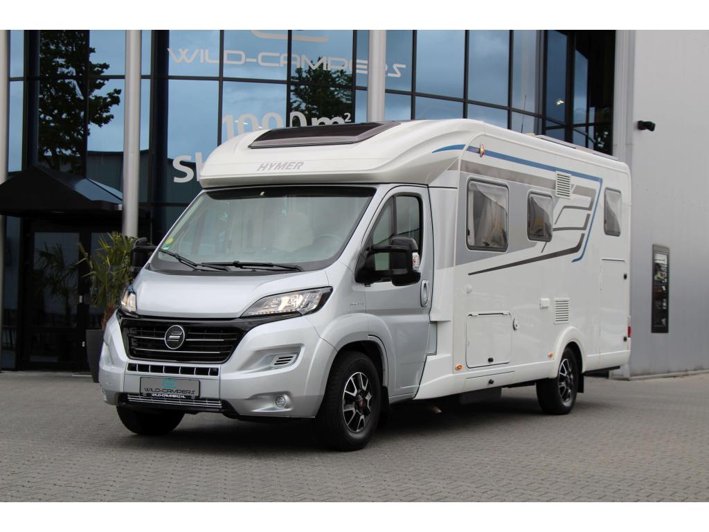 Hymer Tramp 588 SL - 150PK EURO 6 - ENKELE BEDDEN - 44.547KM, Caravans en Kamperen, Airbags, Winterisolatie, Ringverwarming, Fiat