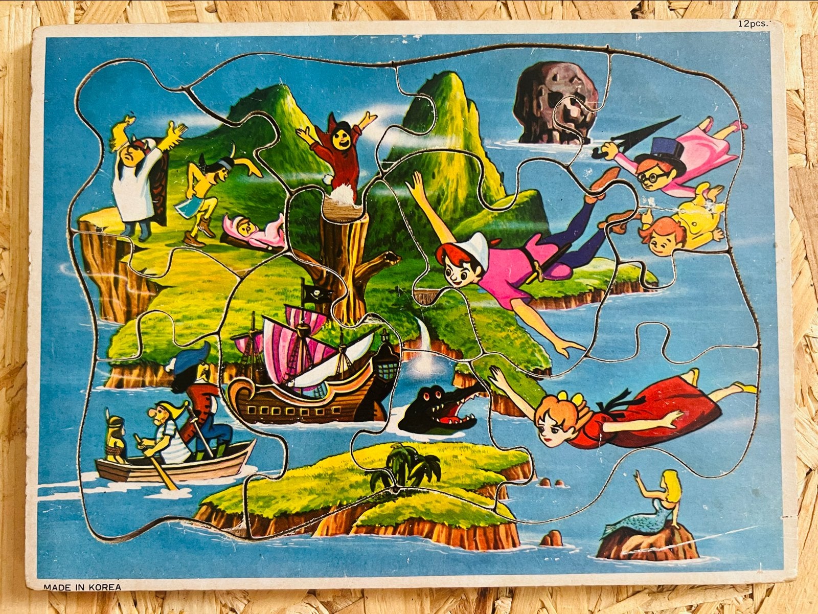 Zeldzame Vintage Peter Pan legpuzzel - Jaren '70, Antiek en Kunst, Ophalen of Verzenden