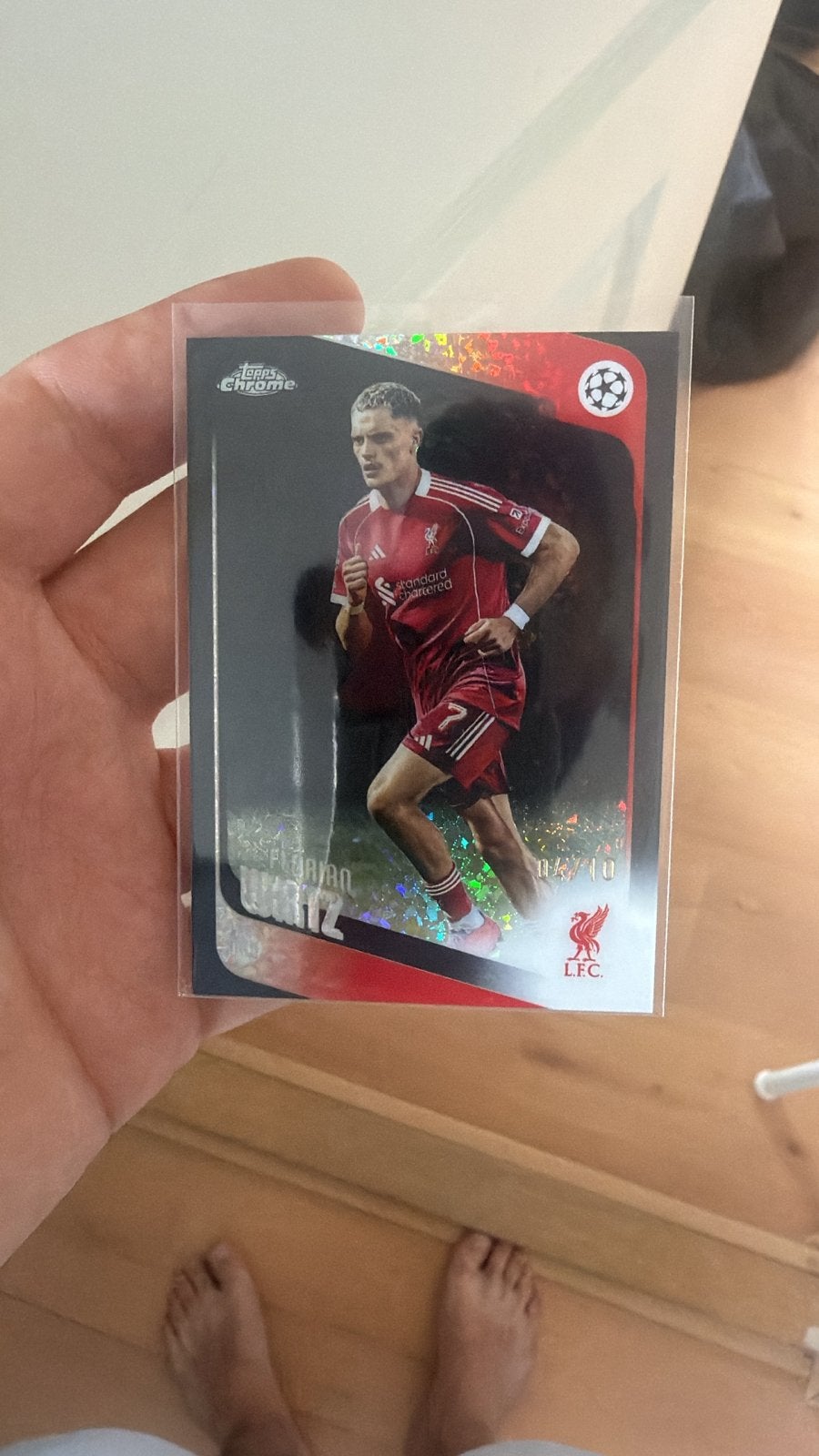 Florian Wirtz Topps Chrome Spelerskaart 04/10 Liverpool FC, Ophalen of Verzenden, Zo goed als nieuw, Buitenlandse clubs, Spelerskaart