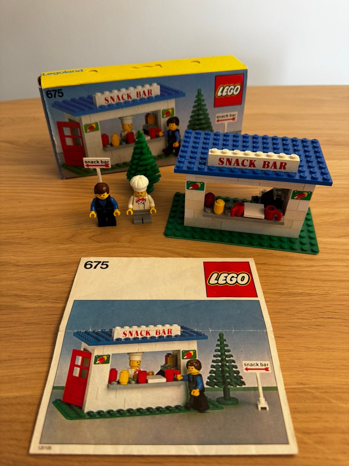 LEGO set 675 Snack Bar, inclusief doos., Lego, Ophalen of Verzenden, Zo goed als nieuw, Complete set