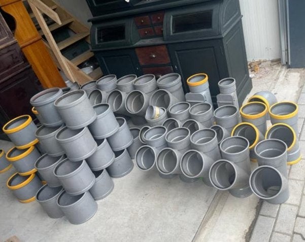 PVC hulpstukken 110,125, 160, 200, 250, Ophalen of Verzenden, Zo goed als nieuw