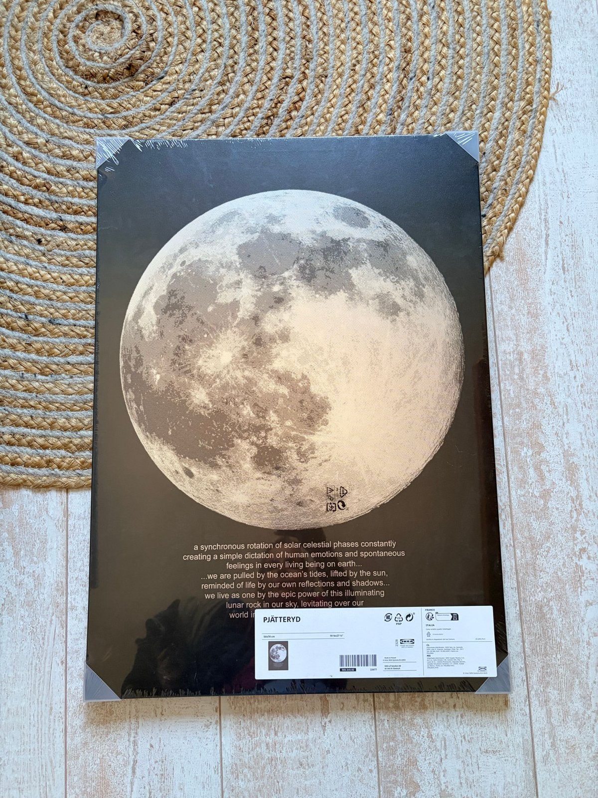 Nieuw Ikea Pjatteryd Canvasdoek Maan 50x70cm, Huis en Inrichting, Woonaccessoires | Schilderijen, Tekeningen en Foto's, Ophalen
