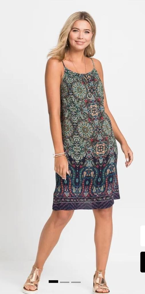 zomerjurk, Kleding | Dames, Jurken, Ophalen of Verzenden, Zo goed als nieuw, Maat 42/44 (L), Boven de knie