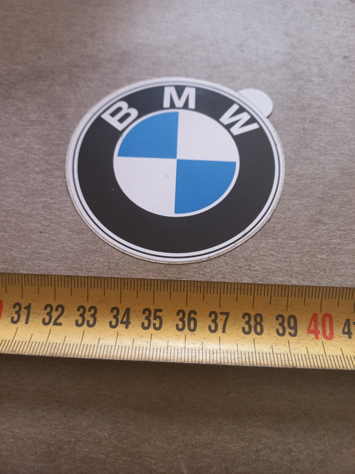 BMW M-logo sticker - 7 cm, Ophalen of Verzenden, Zo goed als nieuw