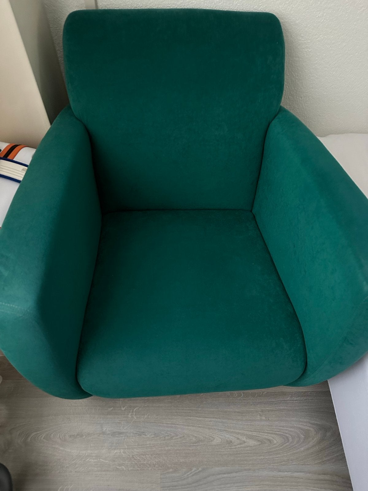 Comfortabele fauteuil - Groen, Ophalen, Zo goed als nieuw, Stof, 75 tot 100 cm
