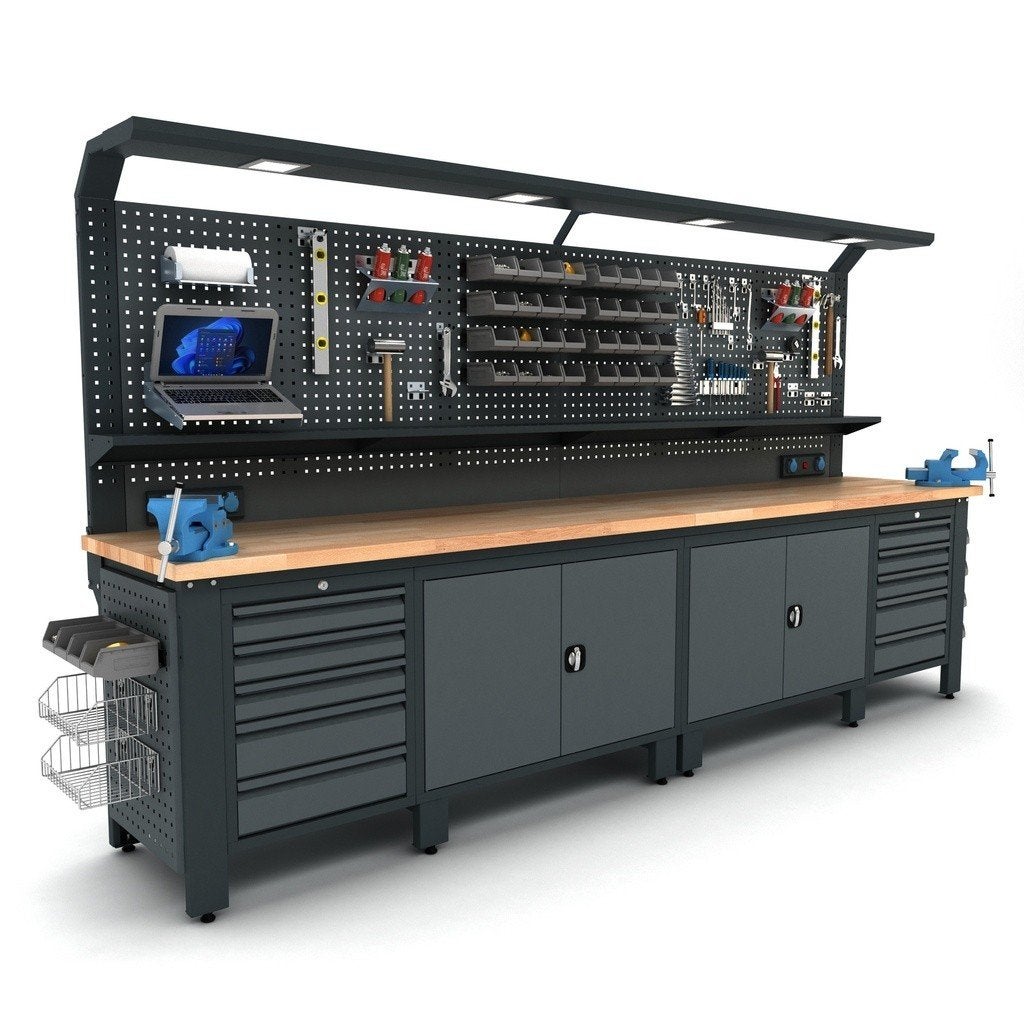 BULLRAM industriële werkbank (vaste kasten) GRATIS VERZENDIN, Auto diversen, ., Nieuw, Ophalen of Verzenden, .